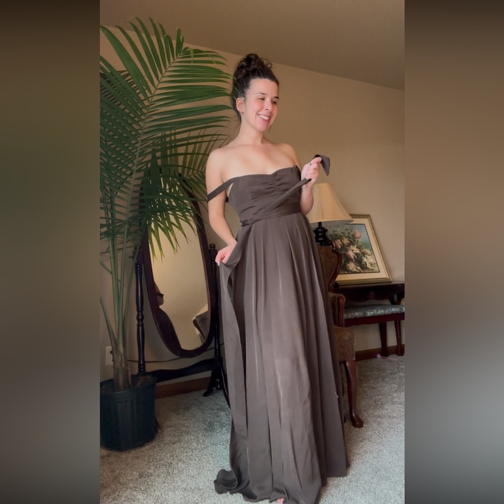 JCrew Silk Brown Evening Gown
